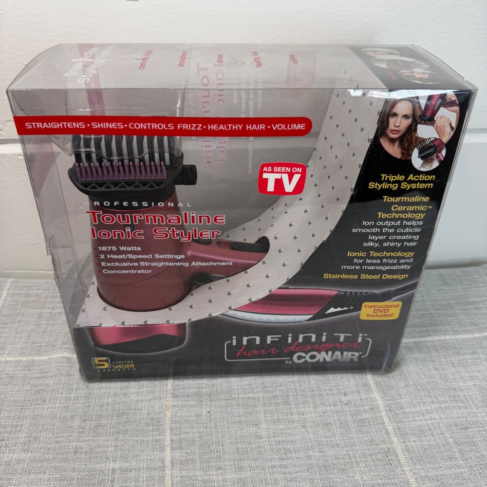 Conair Infiniti Tourmaline Ionic Styler Hair Designer Hair Dryer NEW 2006 208R‎